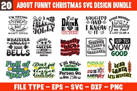 About Funny Christmas SVG Bundle – A Freebie for Festive Graphic Design