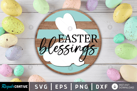 FREE Easter Blessings, Easter Sign Svg