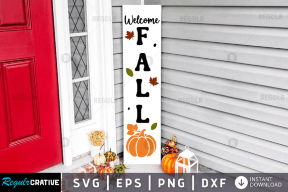 FREE Welcome Fall Svg Porch Design