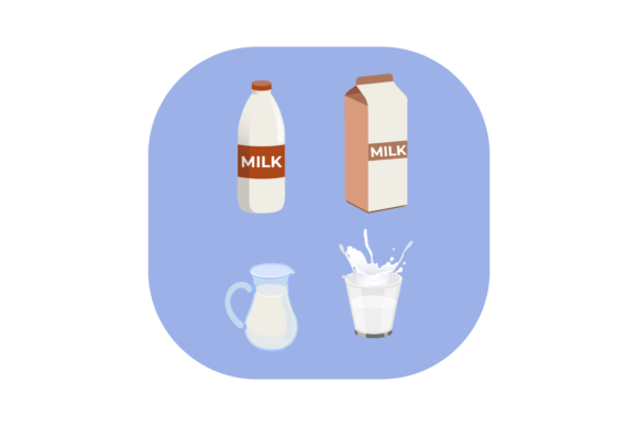 Milk Drink Graphics Freebies