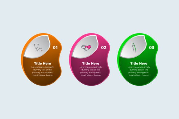 Three Options Modern Infographic Graphics Freebies